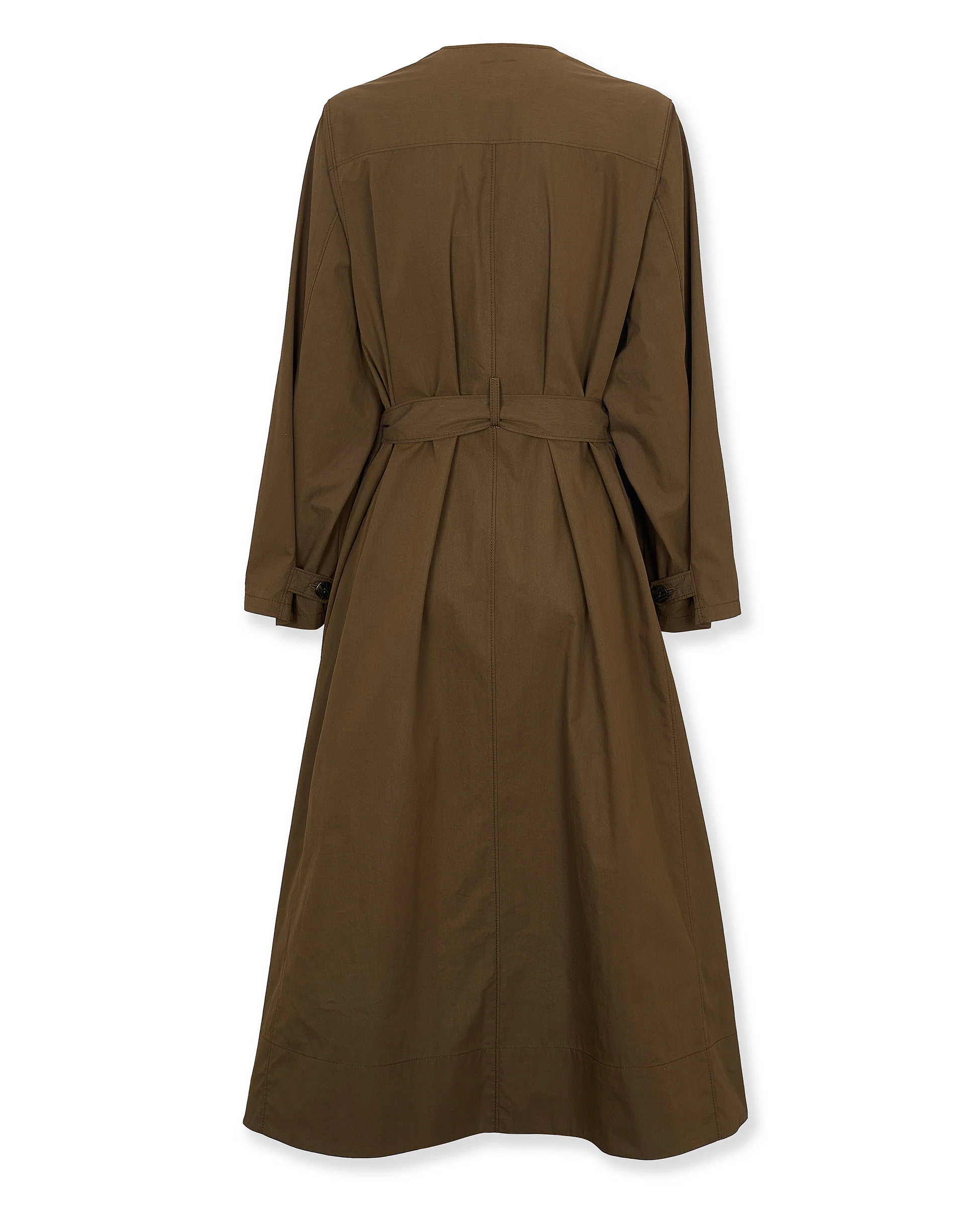 OFELIA | Brown Cotton Trench Coat - Image 8