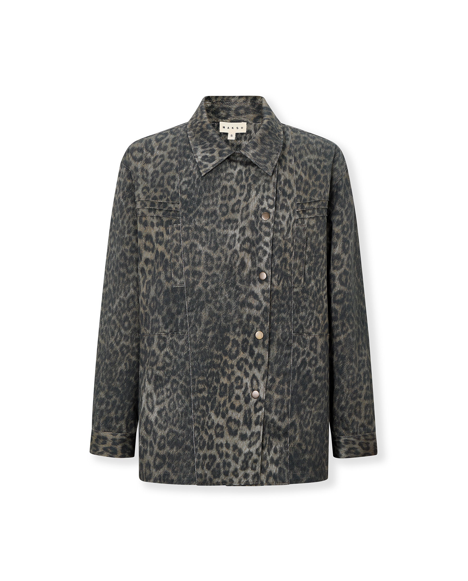 OLIVIA | Leopard Printed Cotton Jacket - Image 5