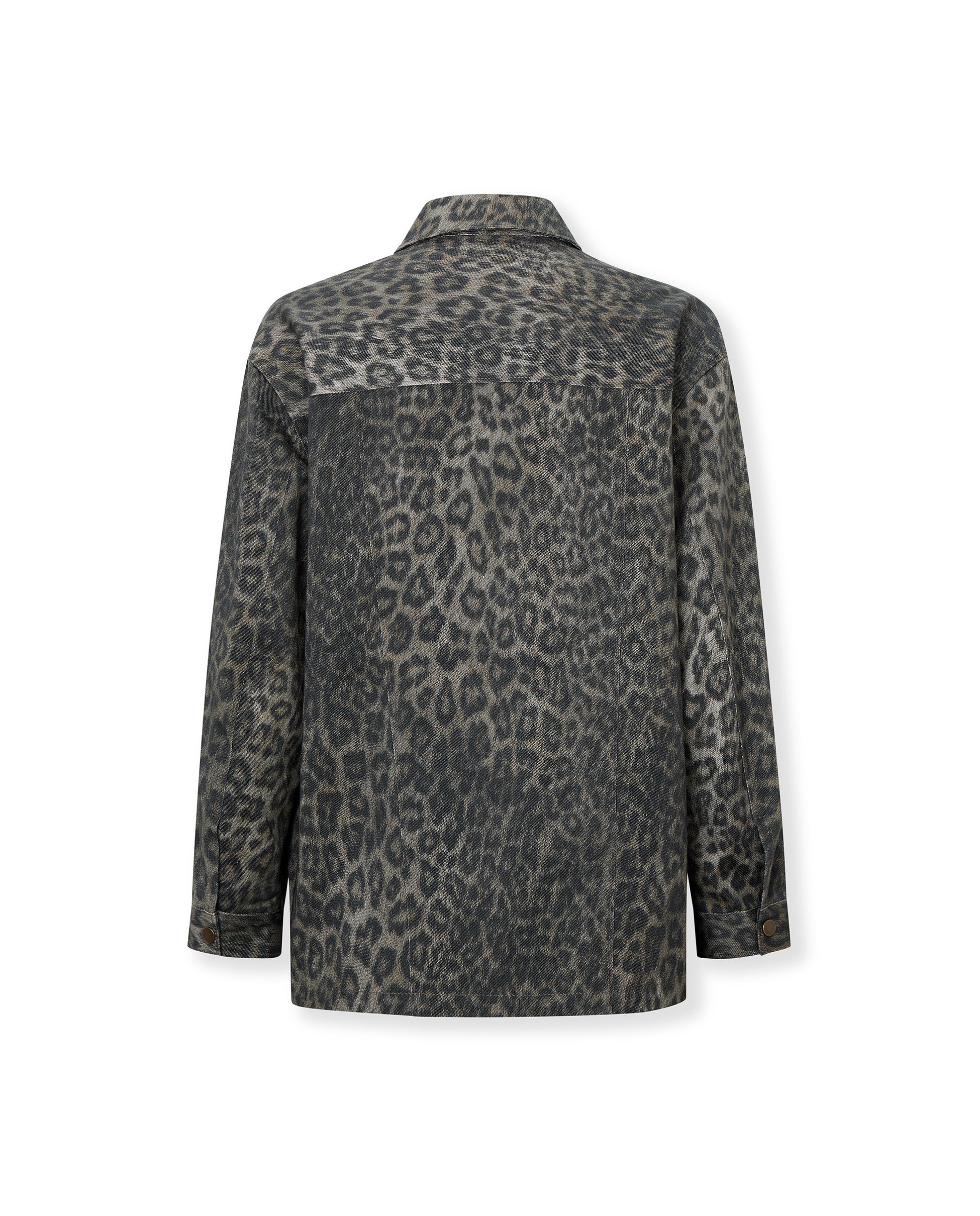 OLIVIA | Leopard Printed Cotton Jacket - Image 6