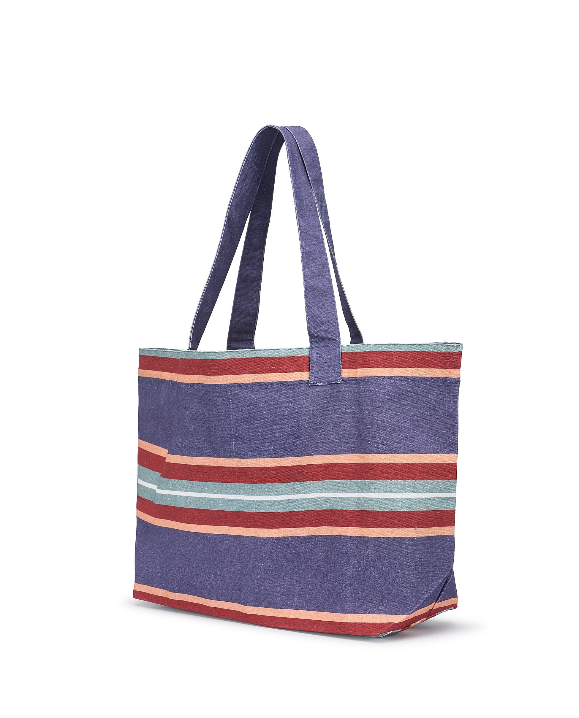 PALMI | Cotton Striped Tote Bag - Image 3