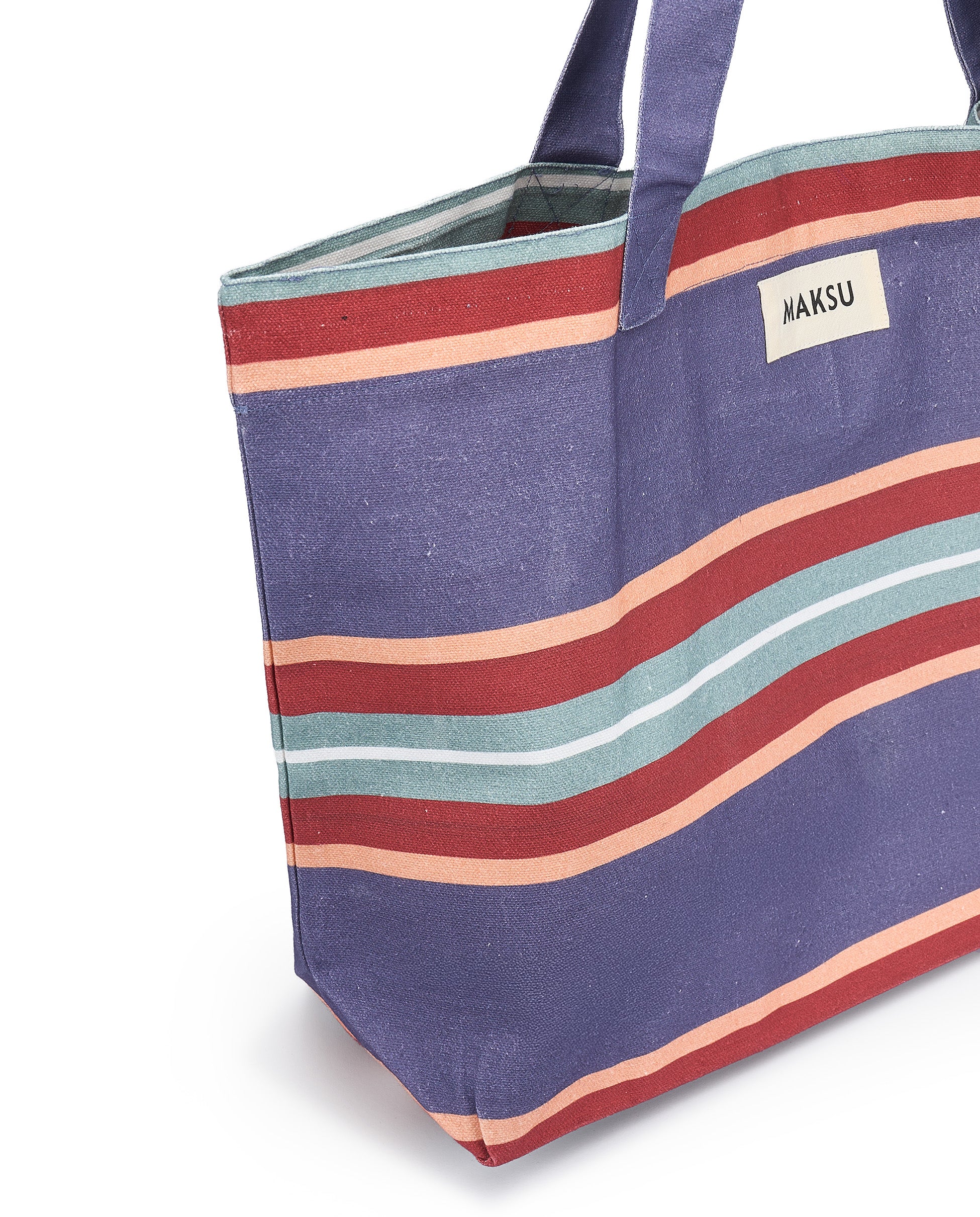 PALMI | Cotton Striped Tote Bag - Image 4