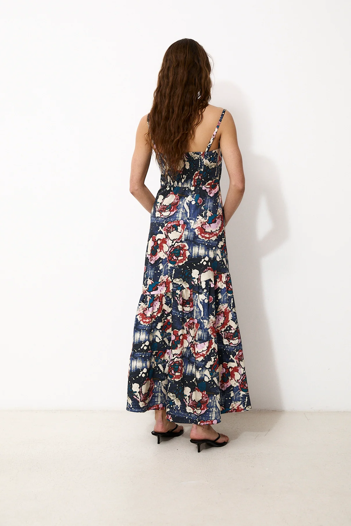 PETAL HAZE | Italian Fabric Bustier Midi Dress - Image 5