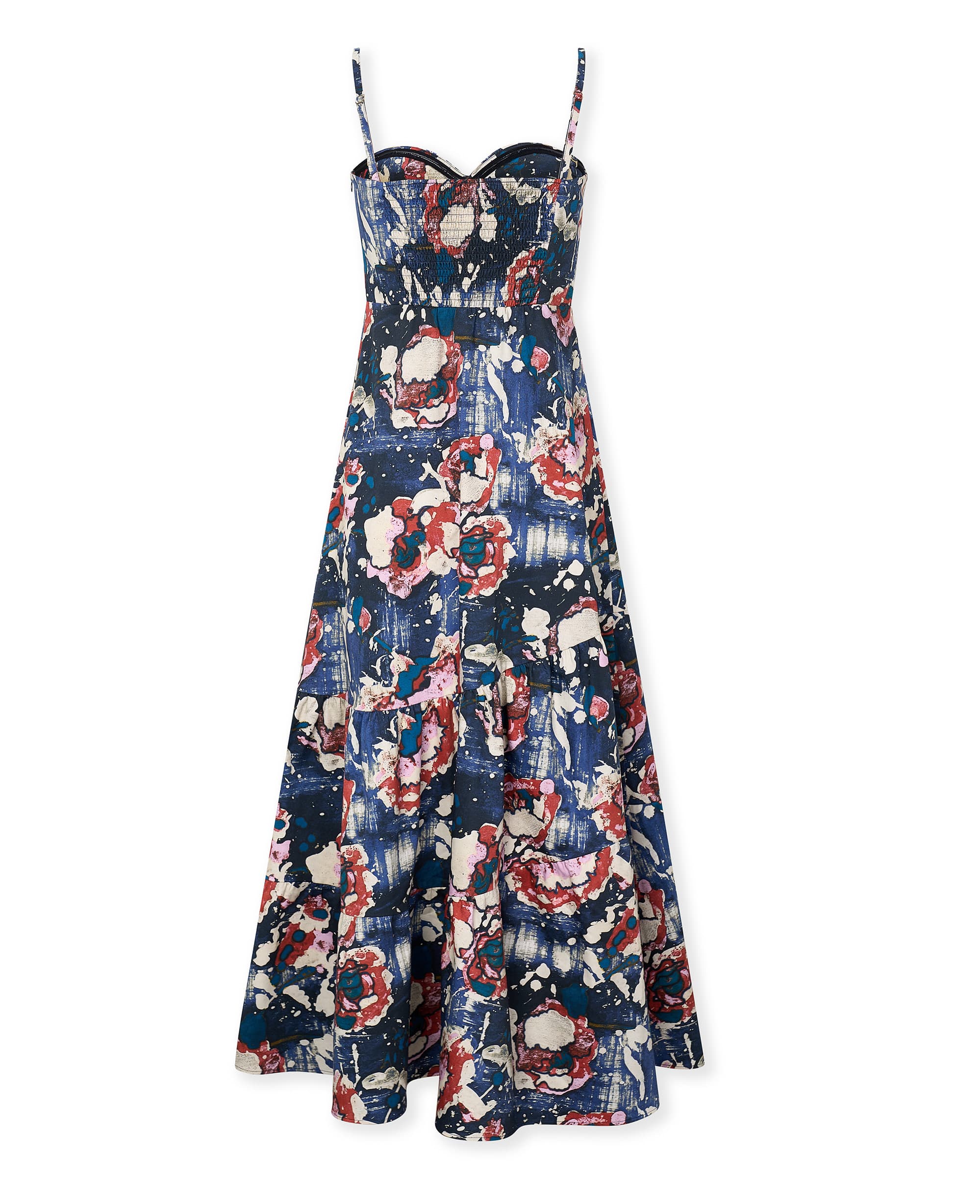 PETAL HAZE | Italian Fabric Bustier Midi Dress - Image 7