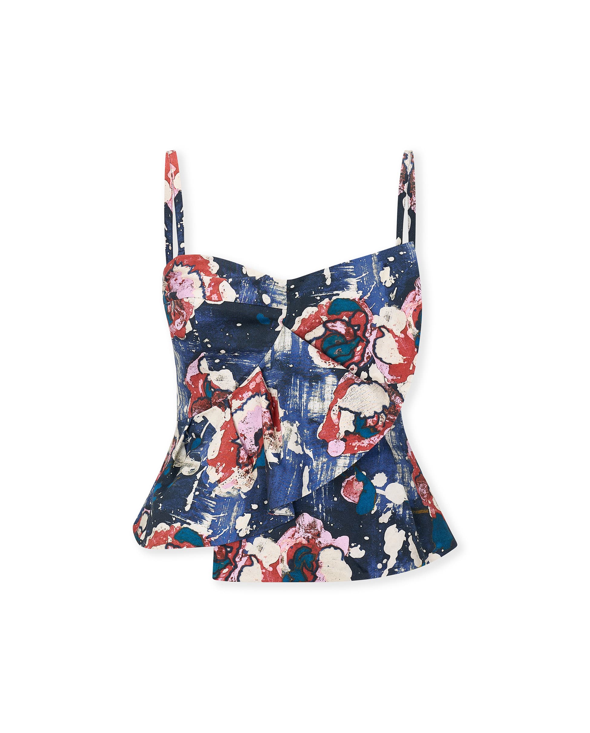 PETAL HAZE | Blue Italian Cotton Top - Image 5