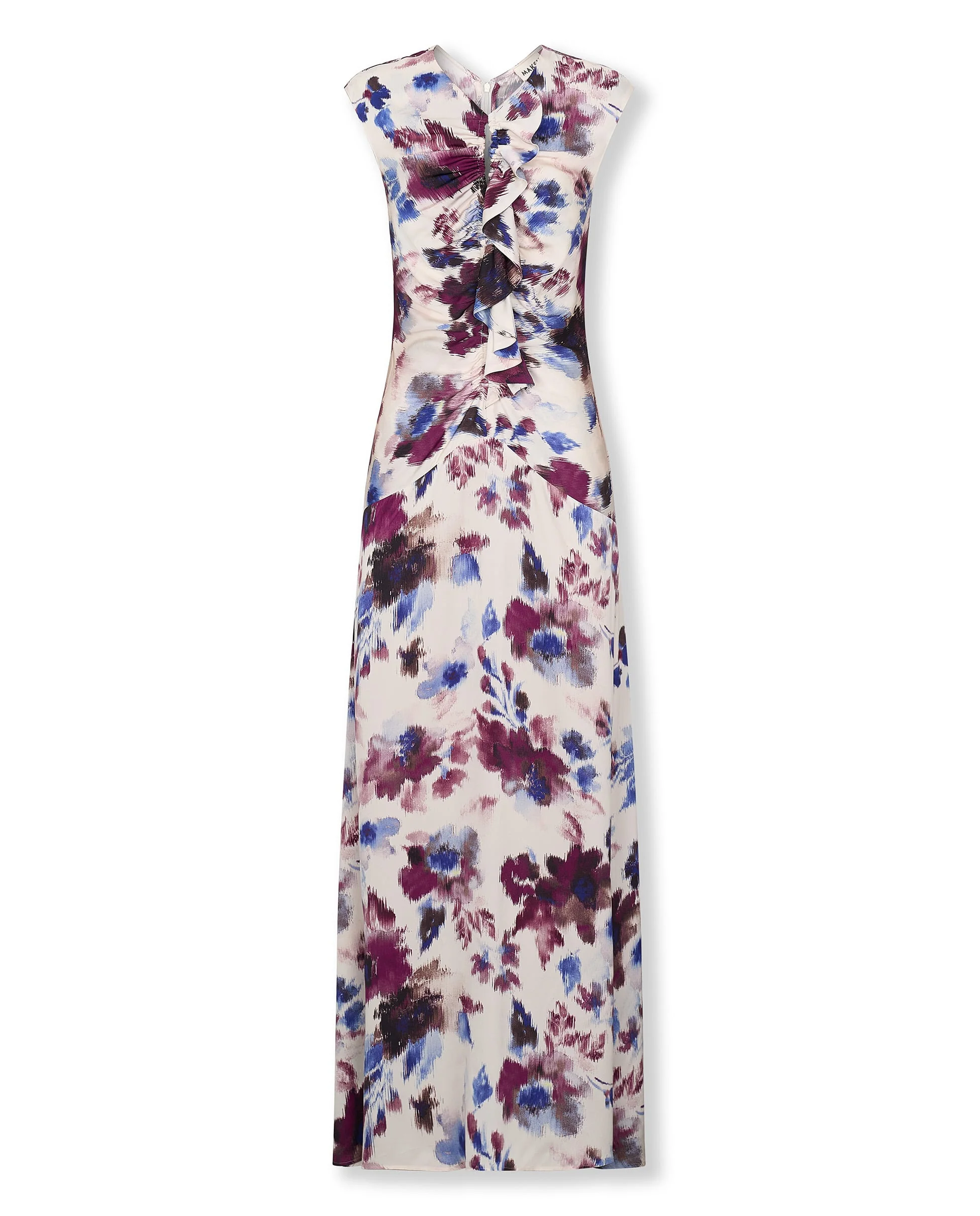 SAACHI | Purple Abstract Floral Maxi Dress - Image 6