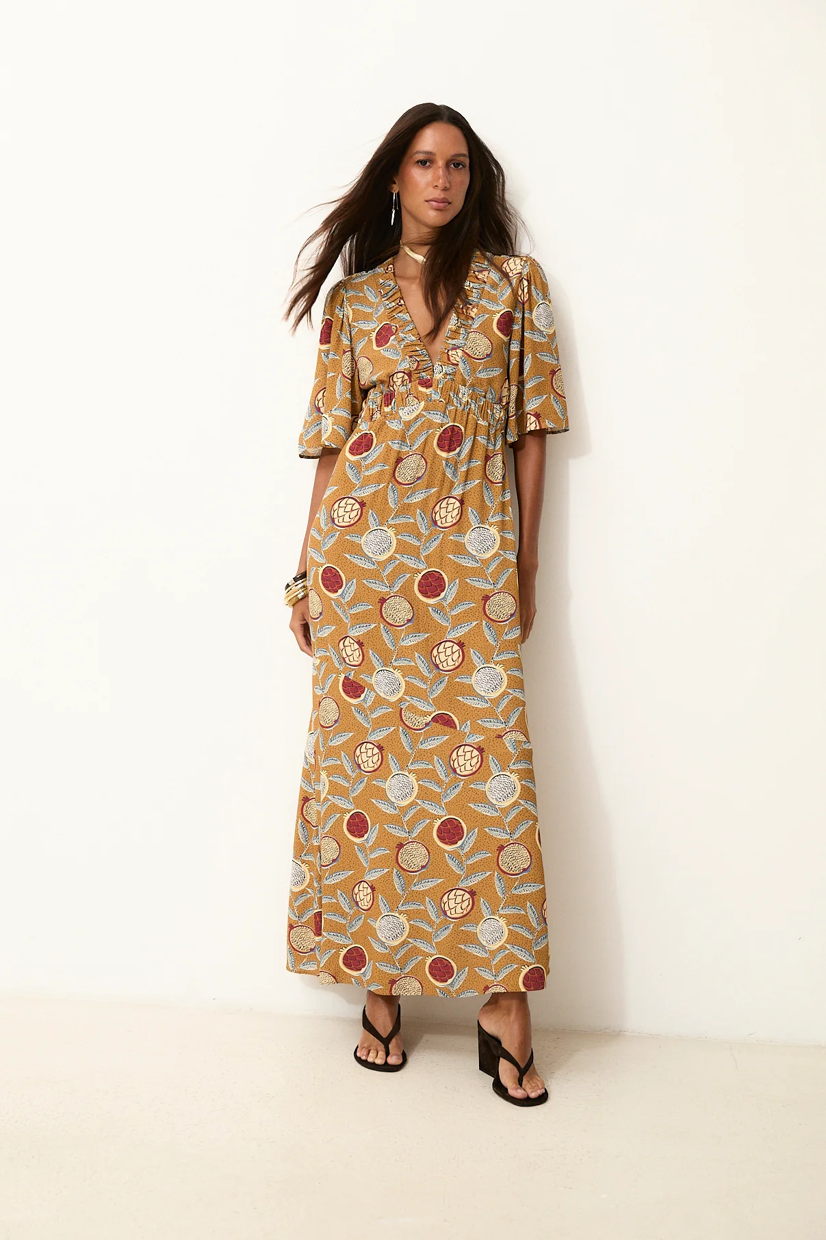 SAGEBRUSH | Mustard Long Dress - Image 4