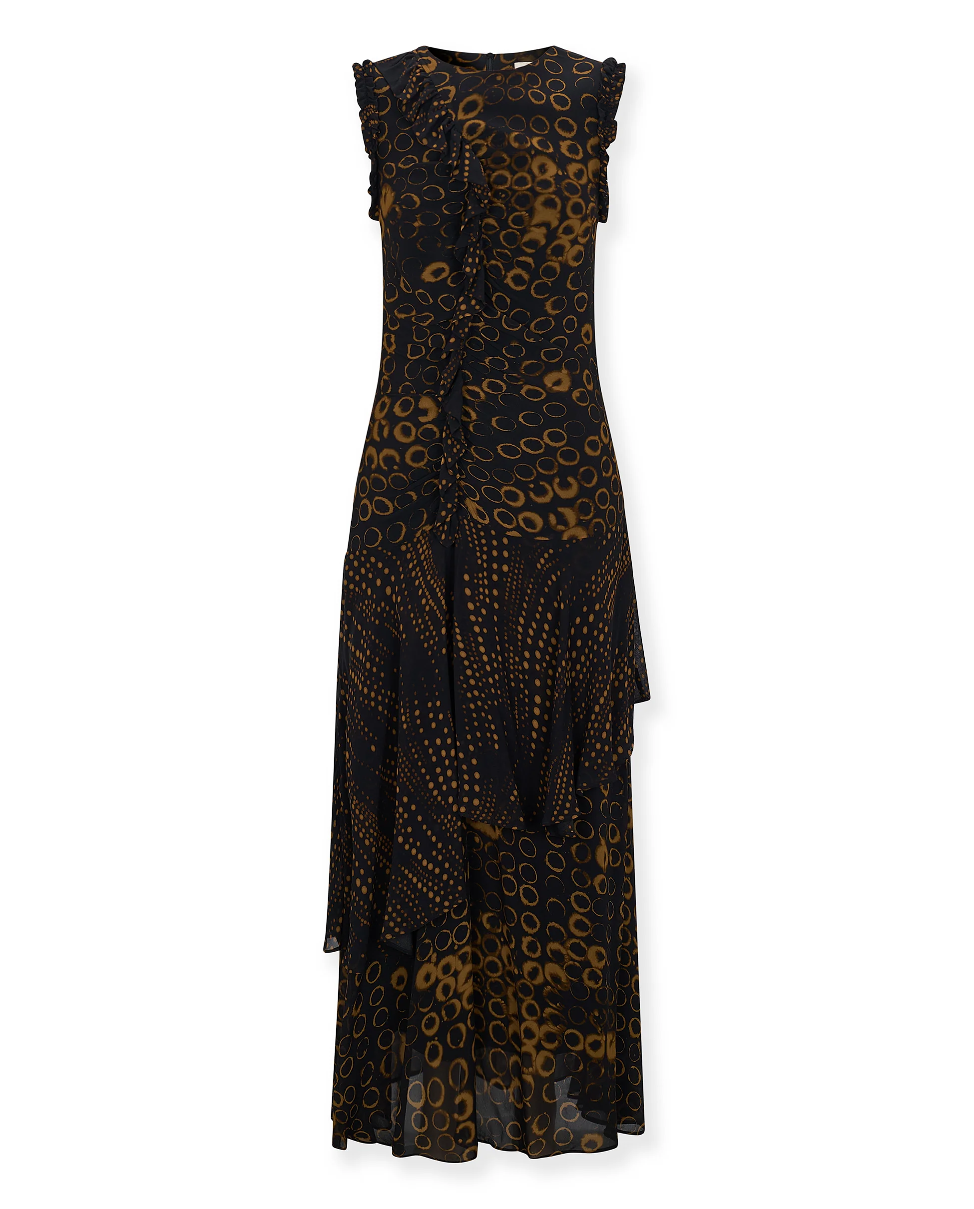 SAGEBRUSH | Black Printed Dress in Italian Fabric - Image 6