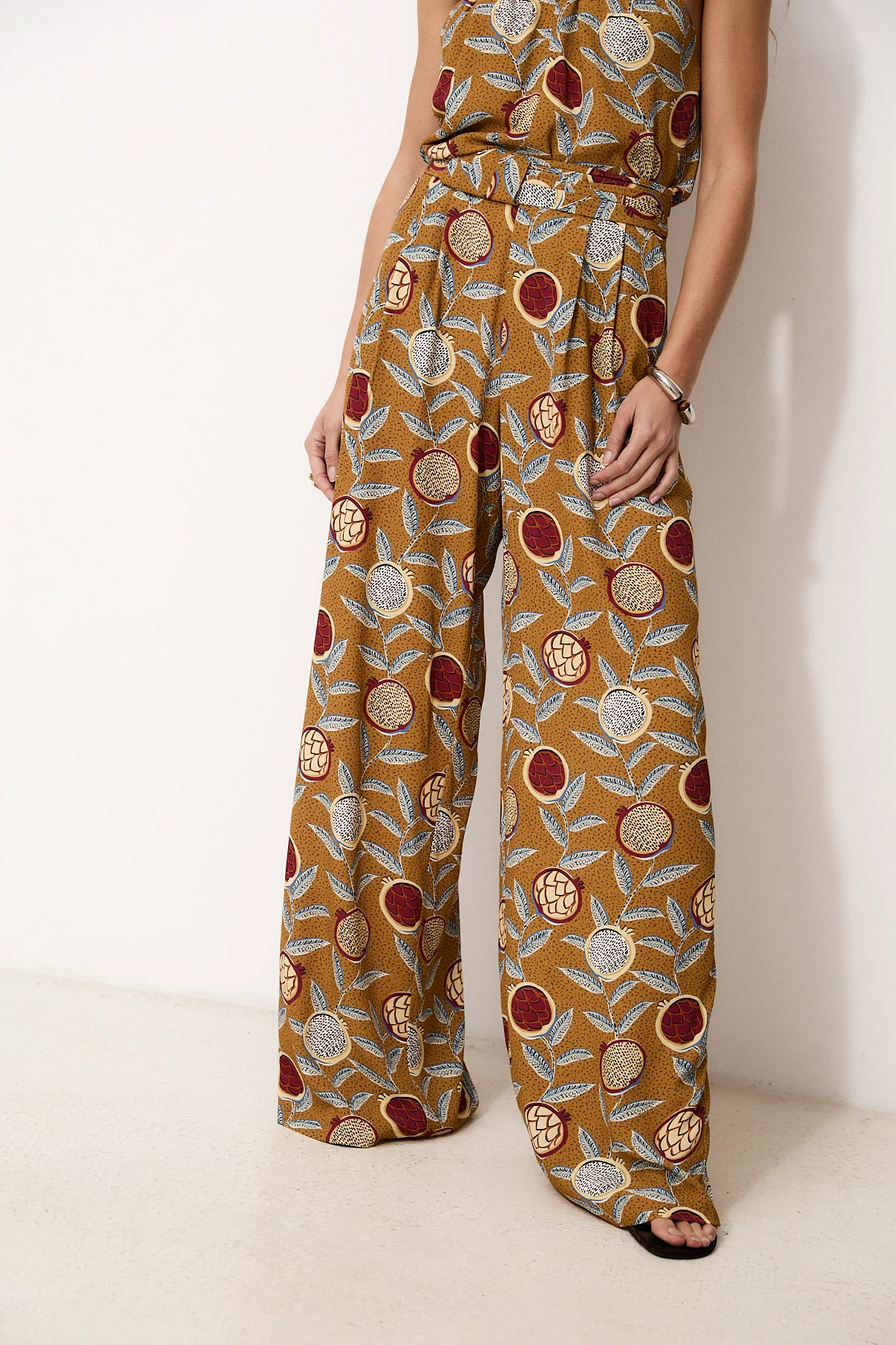 SAGEBRUSH | Mustard Wide Leg Trousers - Image 3