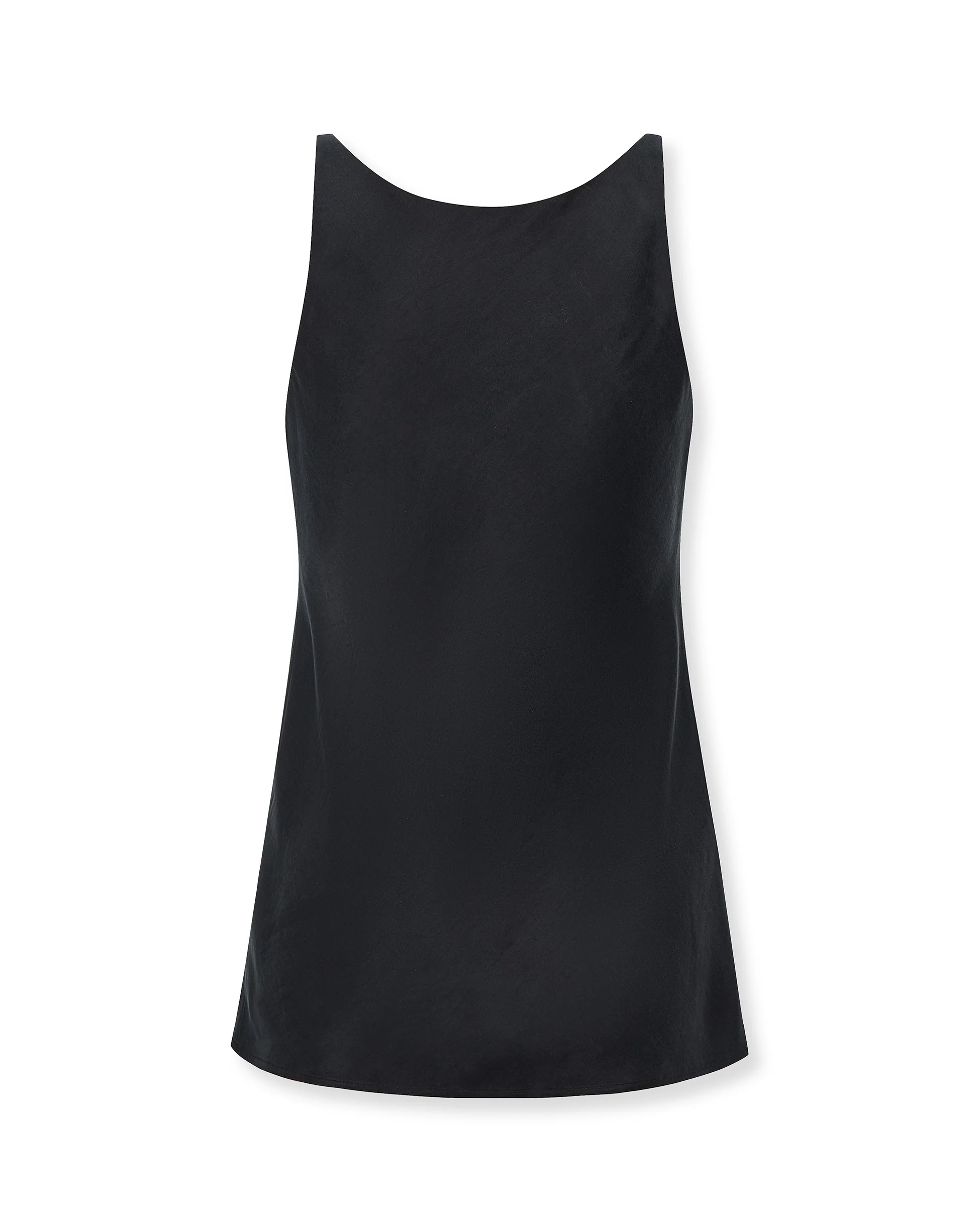 THYSSEN | Black Cupro Sleeveless Top - Image 2