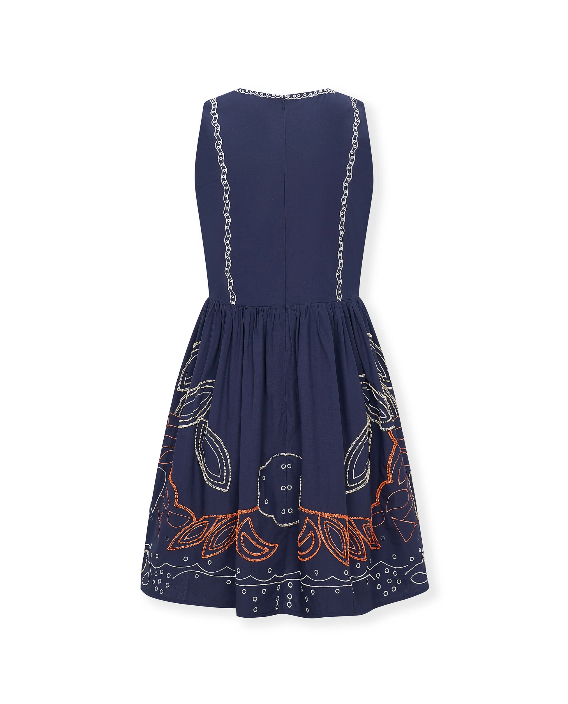 TIRSA | Navy 100% Cotton Short Dress - Image 6
