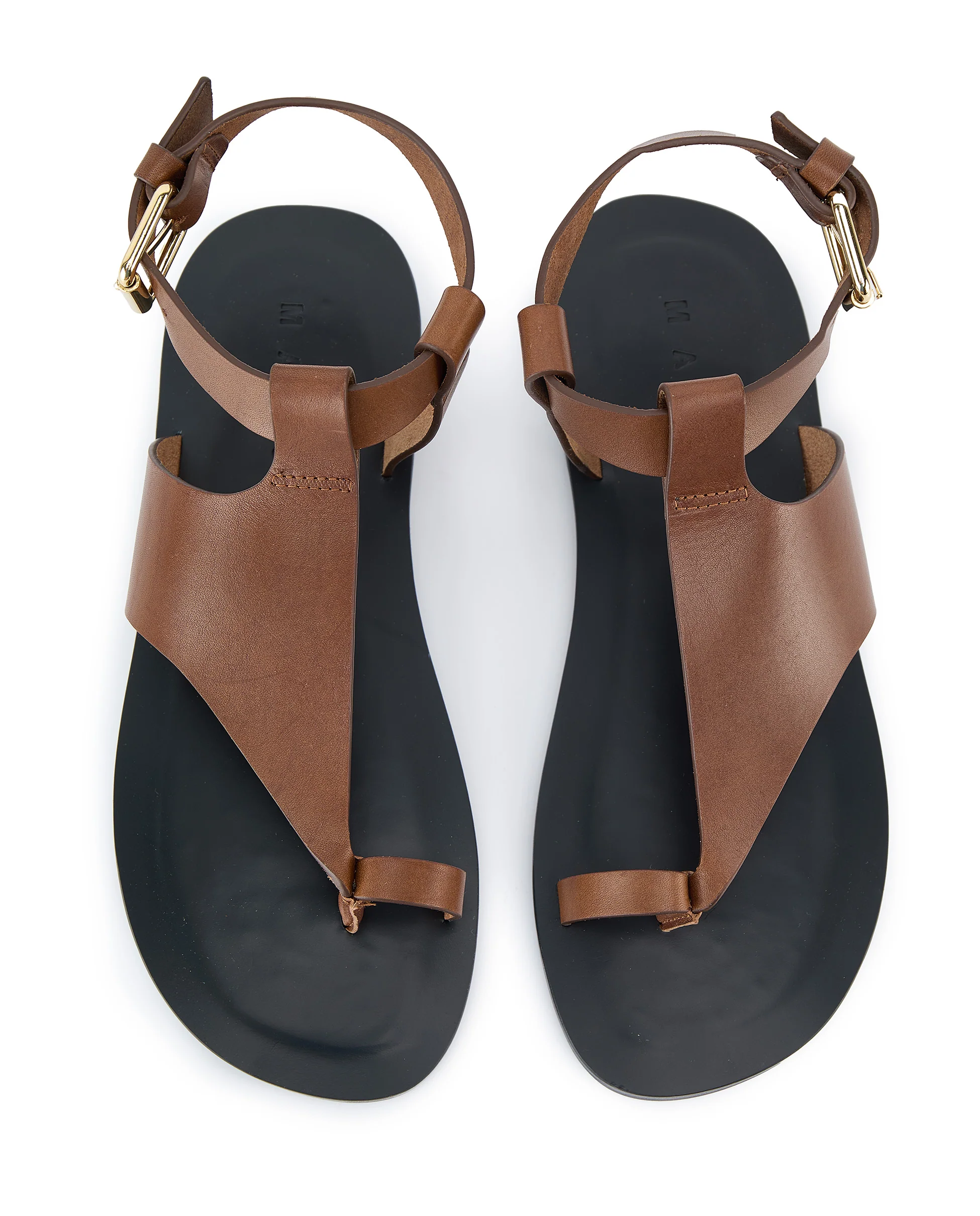 TULA | Flat leather sandal - Image 3