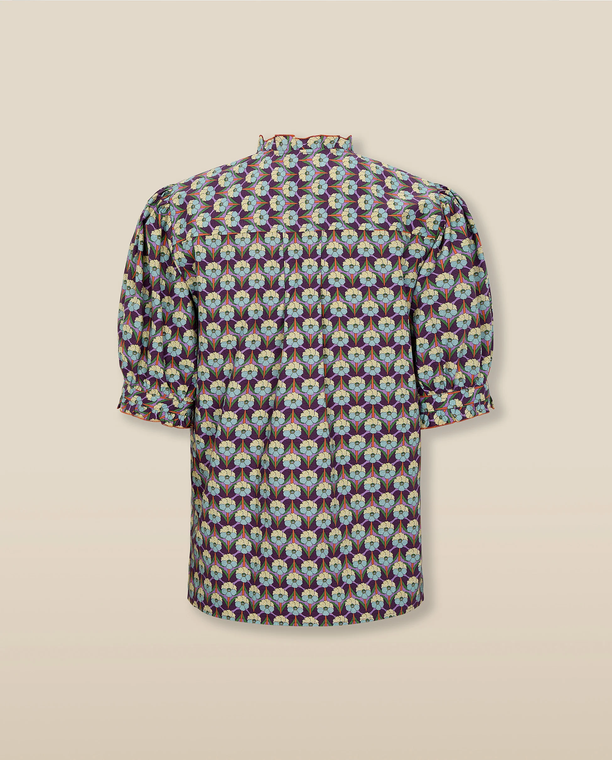 CATALINA | Purple Multi Liberty Floral Print Cotton Blouse - Image 5