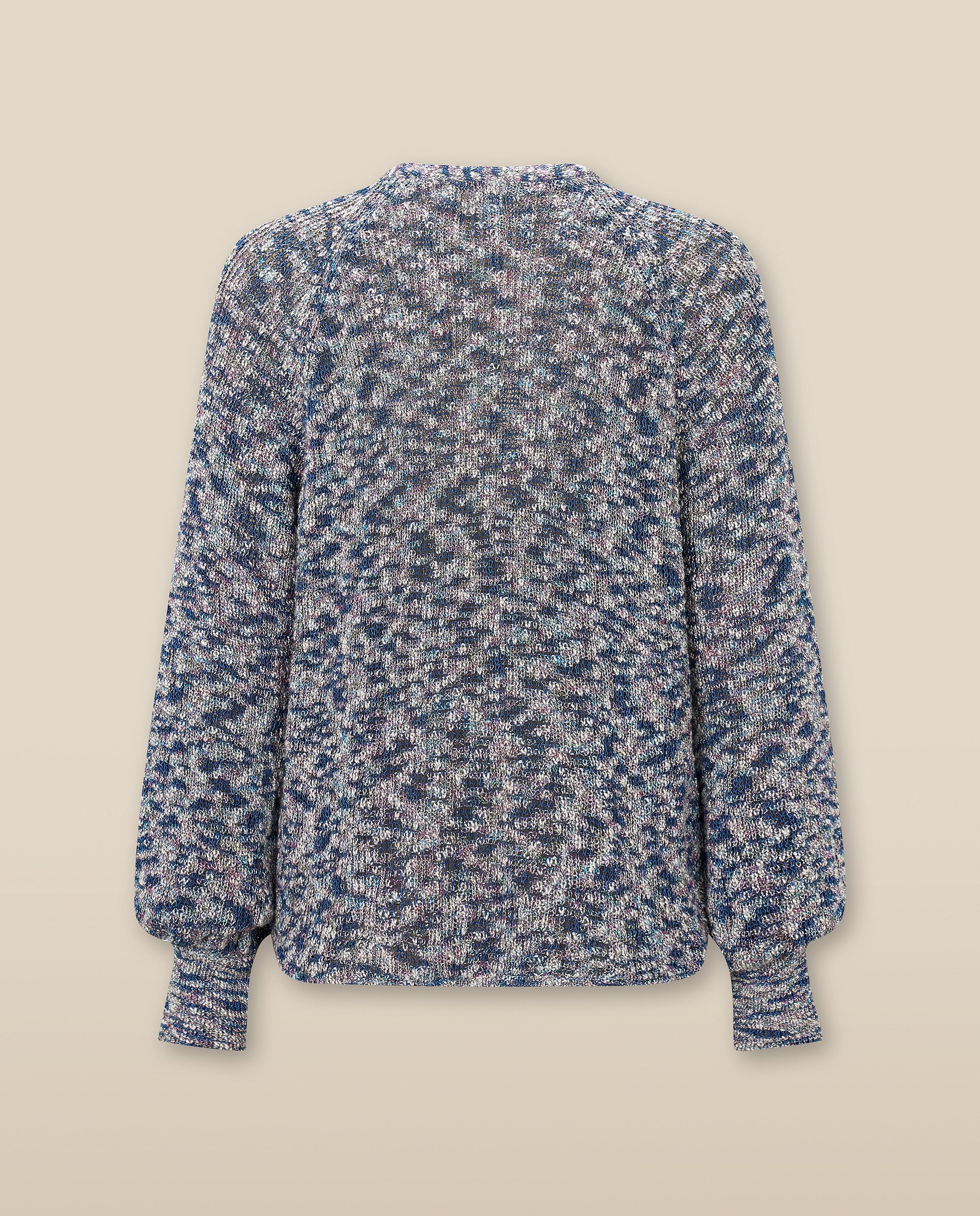 KIARA | Metallic Blue Relaxed Cardigan - Image 6