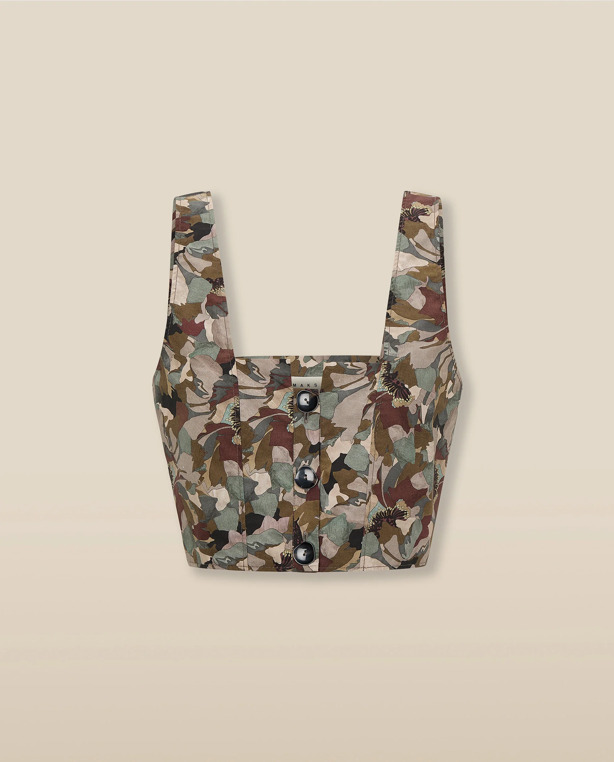 MISTY | Natural-Toned Liberty Floral Cotton Top - Image 5