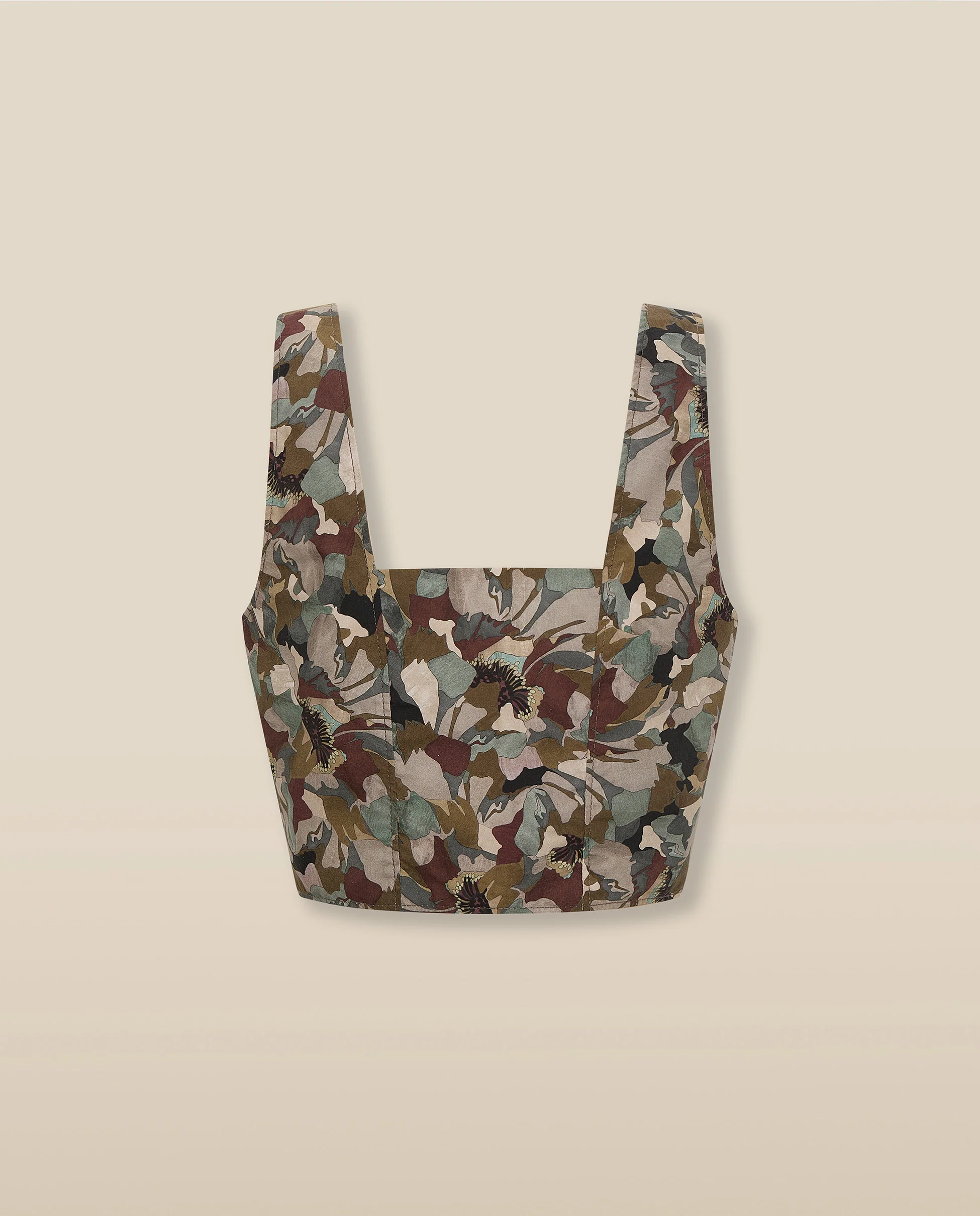 MISTY | Natural-Toned Liberty Floral Cotton Top - Image 6