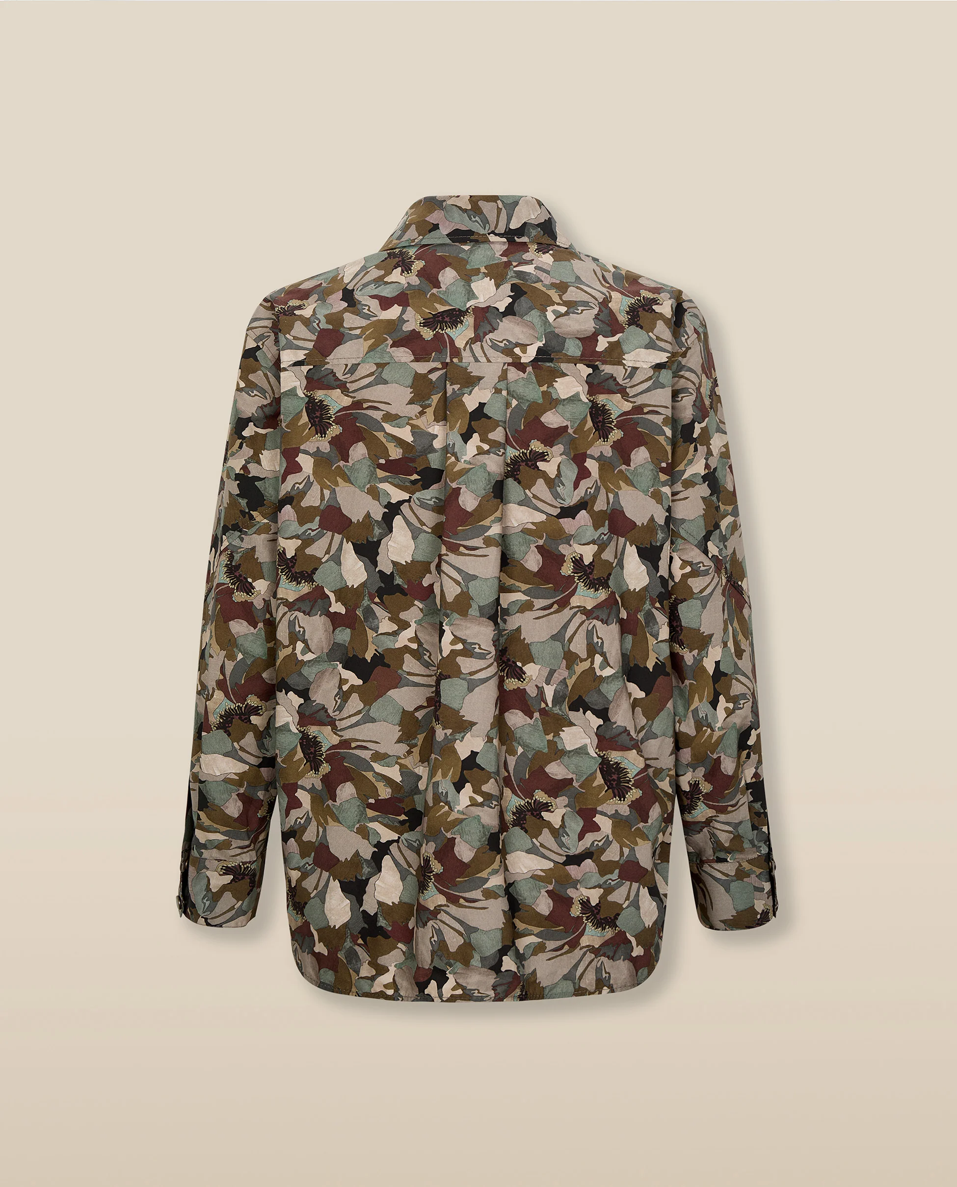 MISTY | Natural-Toned Liberty Floral Cotton Overshirt - Image 6