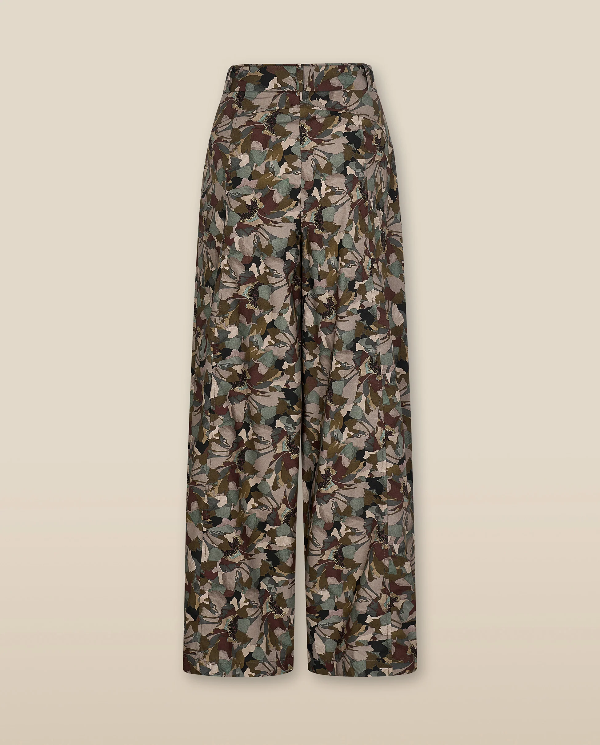 MISTY | Natural-Toned Liberty Floral Cotton Trousers - Image 5