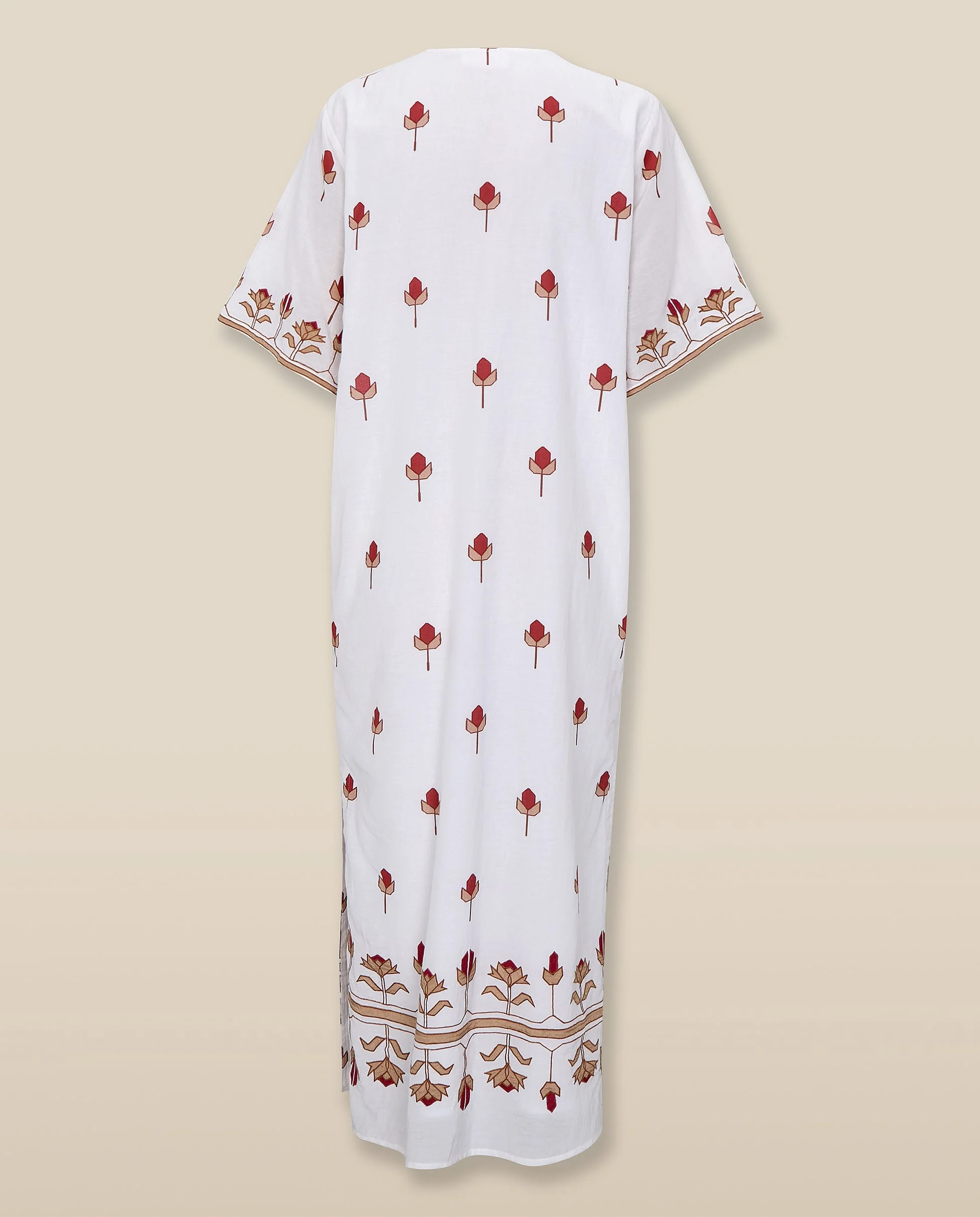 SANA | White Embroidered Cotton Tunic - Image 7