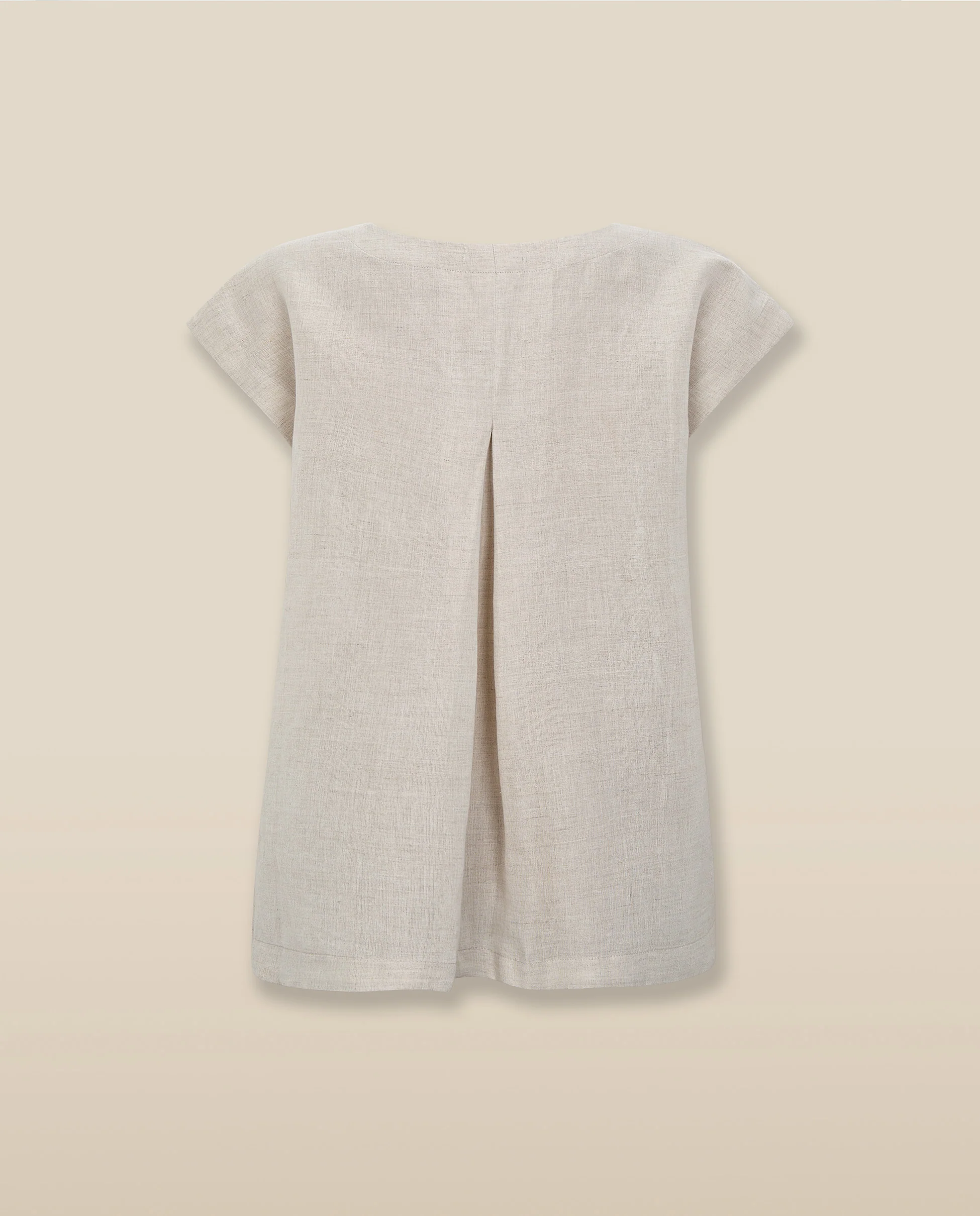 SOMA | Beige Embroidered Cotton-Linen Blouse - Image 7